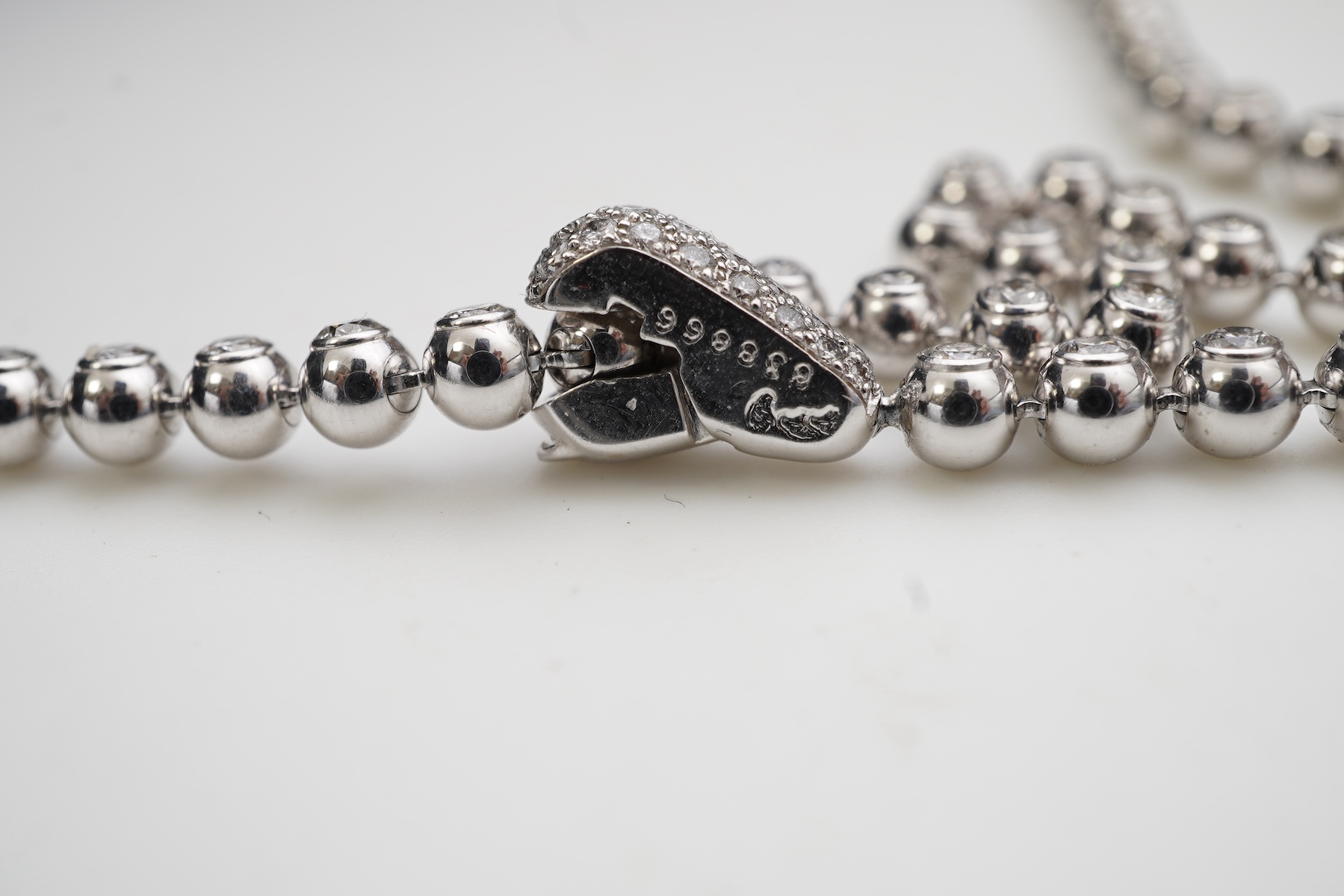 Cartier, a diamond necklace, 'Perles de Diamants', circa 2000